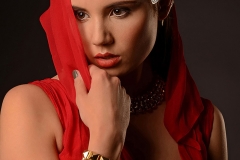 Lady-in-red